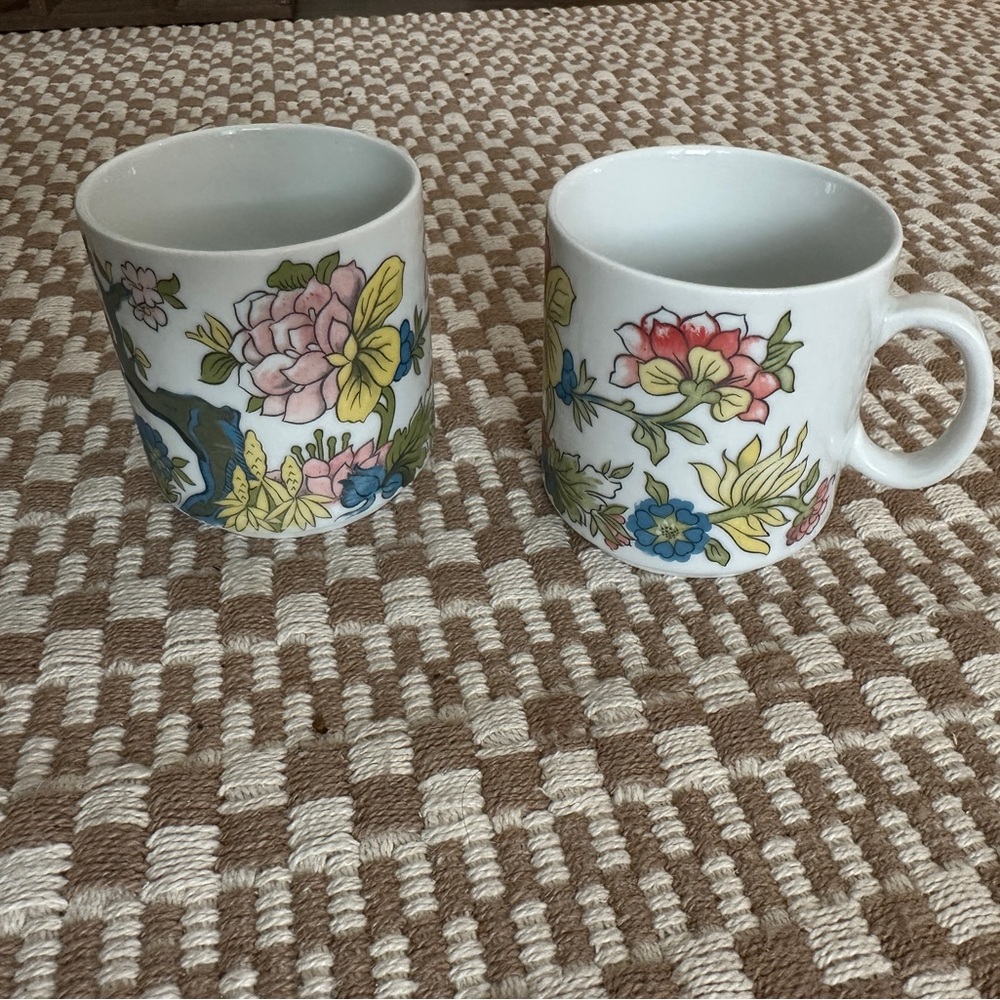 Floral Ceramic Mugs Set of two * Royal Bavaria 361